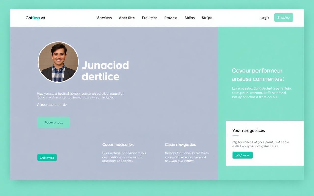 Business Website UI preview